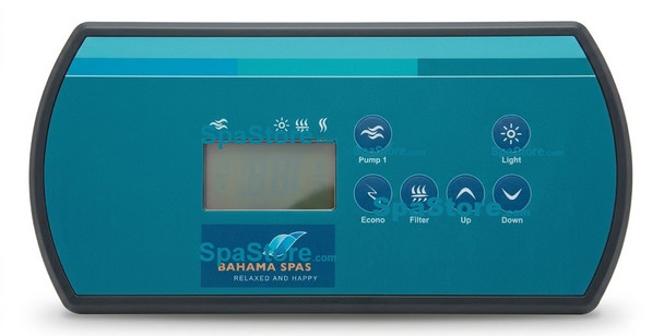 Bahama Spas Topside Control 6 Buttons 1 Pump New Version Replaced Obsolete Original