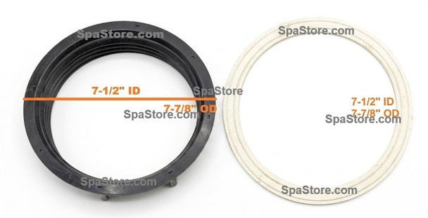 Dr Wellness Spas Filter Canister Lock Ring & Gasket Kit 7-1/2" I.D. And 7-7/8" O.D. And 7-1/2" ID