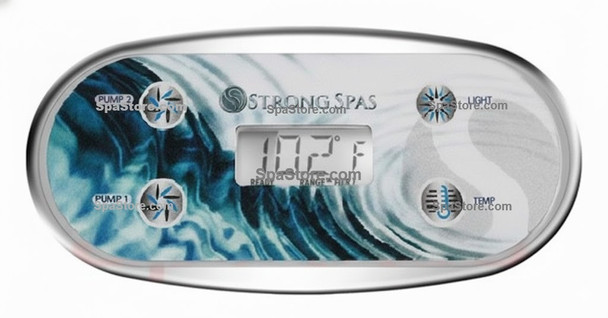 Home Depot Aqualife Spa Topside Control Panel OEM Topside Control Panel 4 Button Jet 1, Jet 2, Light, Temp Plug N Play