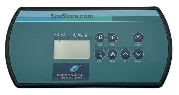Bahama Spas Topside Control 7 Buttons 2 Pumps New Version Replaced Obsolete Original