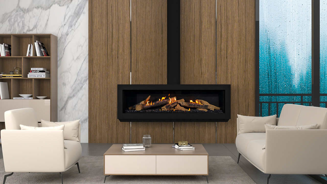 Ortal Wilderness Stand Alone Front Facing 150 Gas Fireplace