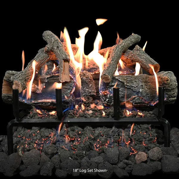 Grand Canyon Glowfire Arizona Weathered Oak Charred Vented Gas Log Set