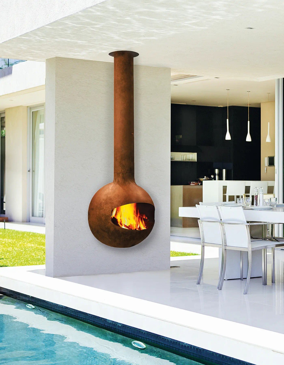 Focus EMIFOCUS Outdoor Wood Fireplace