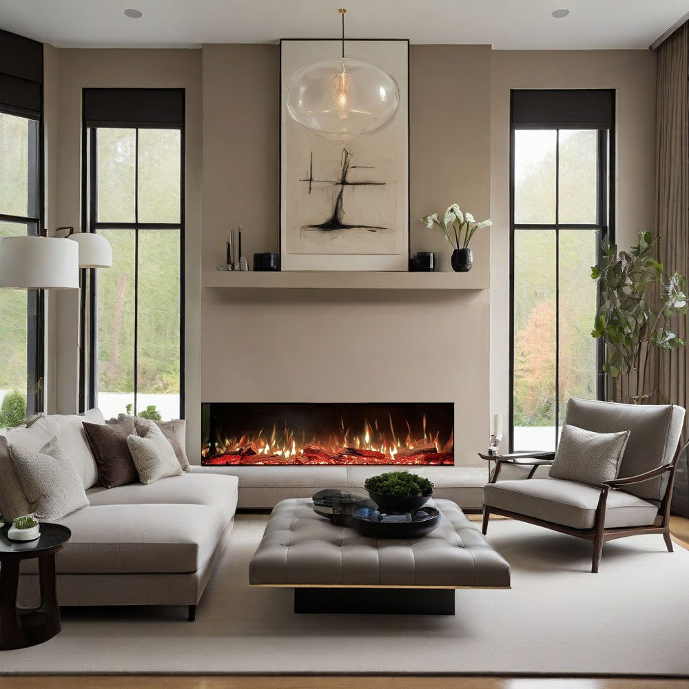 Shop SOLAS SIXTY0 Modern Electric Fireplace | Slim-Line Built-In