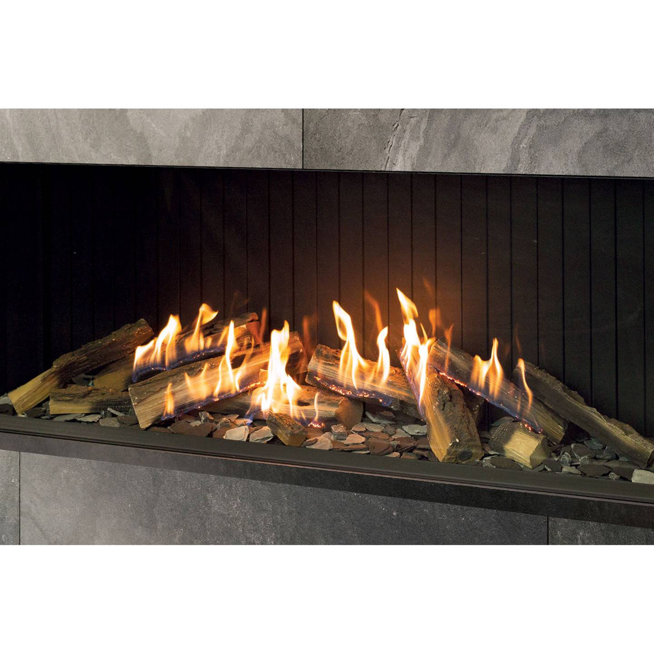 Urbana U70 Tall Ultra Fire-In Log Gas Fireplace - Luxury Fire