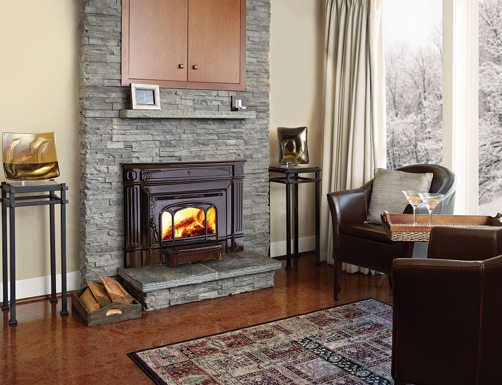Regency Timberline Brown Enamel Wood Burning Insert Hi1150