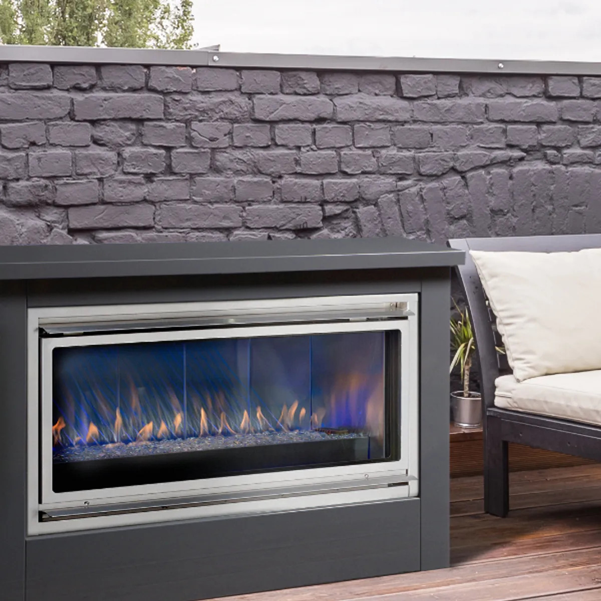 Montigo Mahana 42″ Outdoor Vent Free Gas Fireplace | Luxury Fire