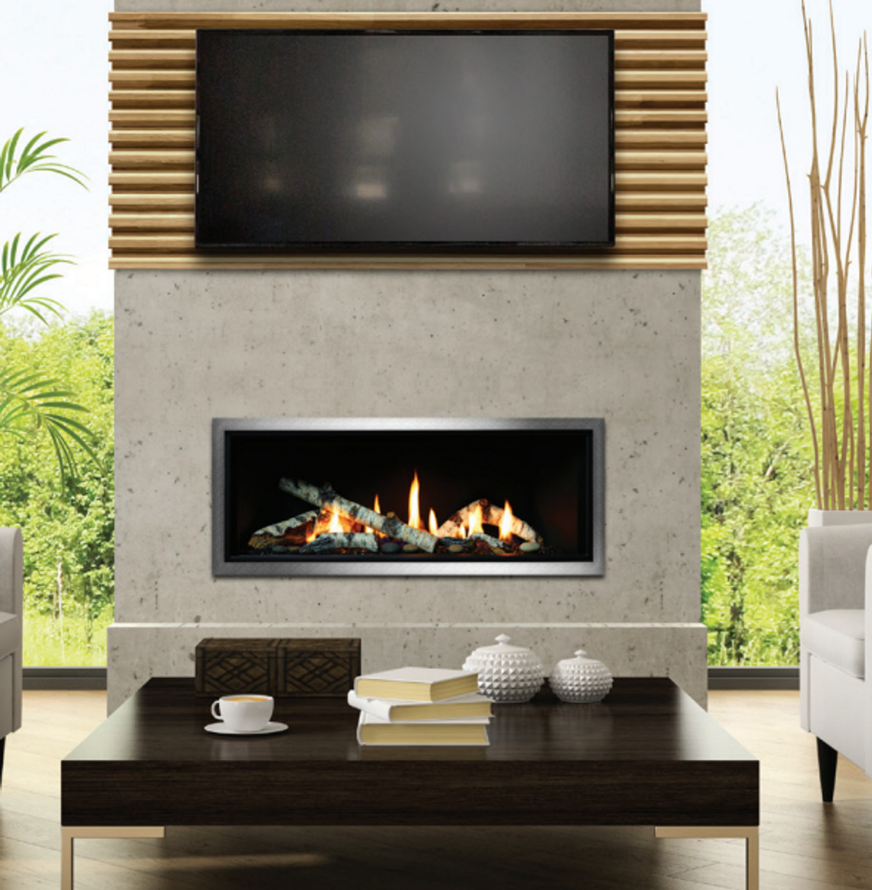 Marquis 47” Serene Zero Clearance Linear Direct Vent Gas Fireplace