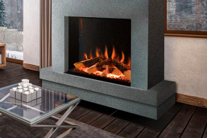European Home Tyrell 32'' Halo Series Built-In Linear Electric Fireplace European Home Tyrell 32'' Halo Series Built-In Linear Electric Fireplace