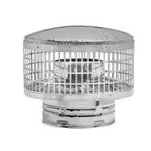 Temp/Guard 2100° Chimney Galvanized Steel 8" Diameter Outer Casing Spark Arrester Cap Temp/Guard 2100° Chimney Galvanized Steel 8" Diameter Outer Casing Spark Arrester Cap