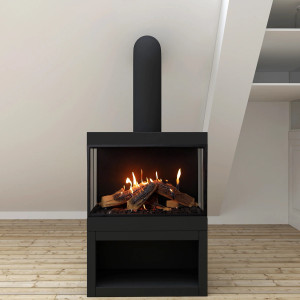 Ortal Wilderness Stand Alone Three Sided 75 Gas Fireplace Ortal Wilderness Stand Alone Three Sided 75 Gas Fireplace