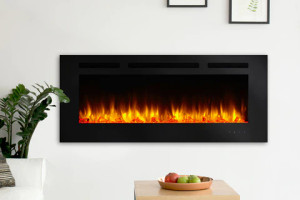 SimpliFire SF-ALL40-BK Alusion 40" Linear Electric Fireplace SimpliFire SF-ALL40-BK Alusion 40" Linear Electric Fireplace