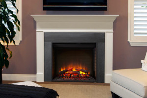 SimpliFire SF-BI-30-EB Built-In 30" Traditional Style Electric Fireplace SimpliFire SF-BI-30-EB Built-In 30" Traditional Style Electric Fireplace