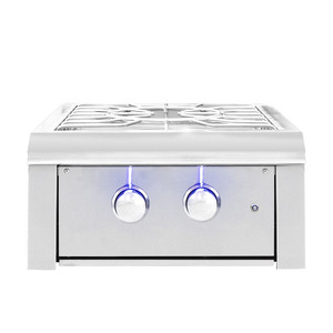 Summerset Grills Alturi 60,000 BTU BTU Built-In Gas Power Burner with LED Lights and Stainless Steel Lid Summerset Grills Alturi 60,000 BTU BTU Built-In Gas Power Burner with LED Lights and Stainless Steel Lid