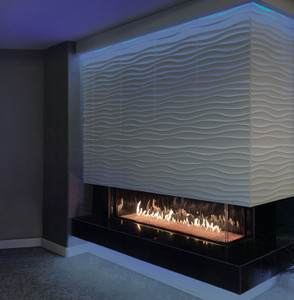Town and Country Architectural Gas Fireplace Corner 32” Glass Height Town and Country Architectural Gas Fireplace Corner 32” Glass Height