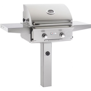 American Outdoor Grill L-Series 24-Inch 2-Burner Natural Gas Grill On In-Ground Post - 24NGL-00SP American Outdoor Grill L-Series 24-Inch 2-Burner Natural Gas Grill On In-Ground Post - 24NGL-00SP