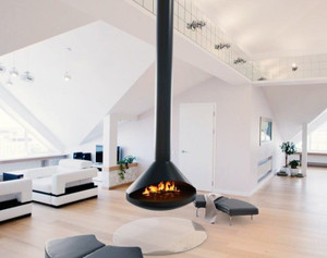 VITA Aidan Wood Burning Suspended Fireplace VITA Aidan Wood Burning Suspended Fireplace