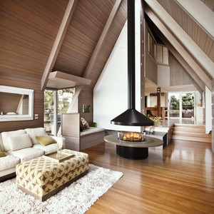 VITA Bella Wood Burning Suspended Fireplace with Base VITA Bella Wood Burning Suspended Fireplace with Base