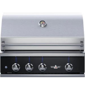 Delta Heat 32-Inch 3-Burner Built-In Gas Grill W/ Rotisserie - Black Control Panel - DHBQ32R-K Delta Heat 32-Inch 3-Burner Built-In Gas Grill W/ Rotisserie - Black Control Panel - DHBQ32R-K