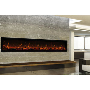 Amantii Symmetry Bespoke Xtra Tall 100 Inch Wall Mount Electric Fireplace