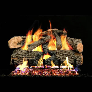RealFyre G52 Real Fyre Vented Burner and Charred Evergreen Oak Logs RealFyre G52 Real Fyre Vented Burner and Charred Evergreen Oak Logs