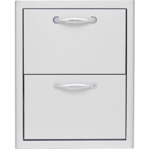 Blaze Grills Blaze 16-Inch Stainless Steel Double Access Drawer  Blaze Grills Blaze 16-Inch Stainless Steel Double Access Drawer