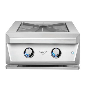 Twin Eagles Built-In Gas Power Burner with Reversible Heavy Duty Grate & Stainless Steel Lid   Twin Eagles Built-In Gas Power Burner with Reversible Heavy Duty Grate & Stainless Steel Lid