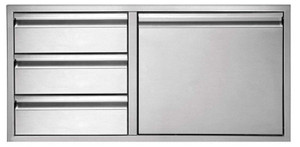  Twin Eagles TEDD423-B 3-Drawer-Door Combo 