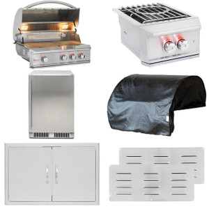 Blaze Grills Blaze Professional LUX 7-Piece Outdoor Kitchen Package Blaze Grills Blaze Professional LUX 7-Piece Outdoor Kitchen Package