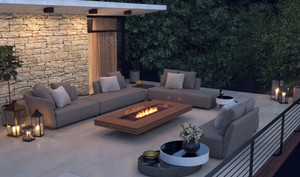 EcoSmart Fire EcoSmart GIN 90 Low Fire Pit Table EcoSmart Fire EcoSmart GIN 90 Low Fire Pit Table