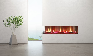 Flare Outdoor Vent Free Corner Fireplace with 16" Opening Flare Outdoor Vent Free Corner Fireplace with 16" Opening