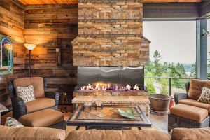 Flare Outdoor Vent Free Corner Fireplace with 24" Opening Flare Outdoor Vent Free Corner Fireplace with 24" Opening