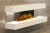 European Home 44" White Wall Mount 3-sided Electric Fireplace European Home 44" White Wall Mount 3-sided Electric Fireplace