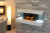 European Home 44" White Wall Mount 3-sided Electric Fireplace European Home 44" White Wall Mount 3-sided Electric Fireplace