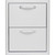 Blaze Grills Blaze 16-Inch Stainless Steel Double Access Drawer  Blaze Grills Blaze 16-Inch Stainless Steel Double Access Drawer