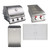 Blaze Grills Blaze Prelude LBM 4-Piece Outdoor Kitchen Package W/ Double Side Burner & Refrigerator 