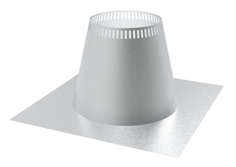 Temp/Guard 2100° Chimney Stainless Steel 6" Diameter Outer Casing Flashing 0/12-2/12