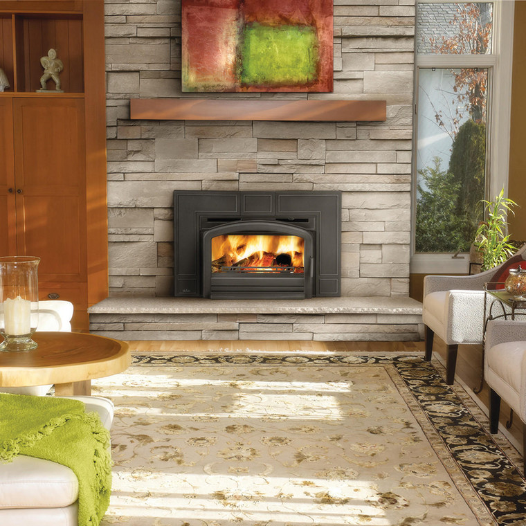 ヴィンテージ ノースウッド ビーズドレープ　ボウル　フリルエッジ　オパルセント Napoleon OAKDALE EPI3T Wood Burning Traditional Fireplace Insert