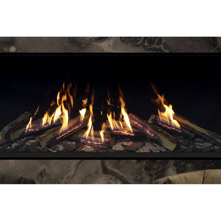 Urbana U70 Tall Ultra Fire-In Log Gas Fireplace - Luxury Fire