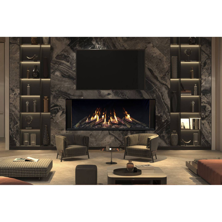 Urbana U70 Tall Ultra Fire-In Log Gas Fireplace - Luxury Fire
