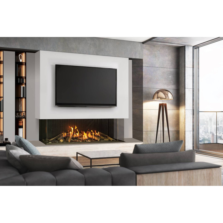 Urbana U70 Tall Ultra Fire-In Log Gas Fireplace - Luxury Fire
