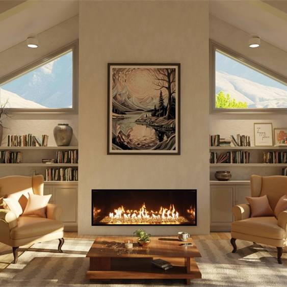 Summit Open Linear Fireplaces