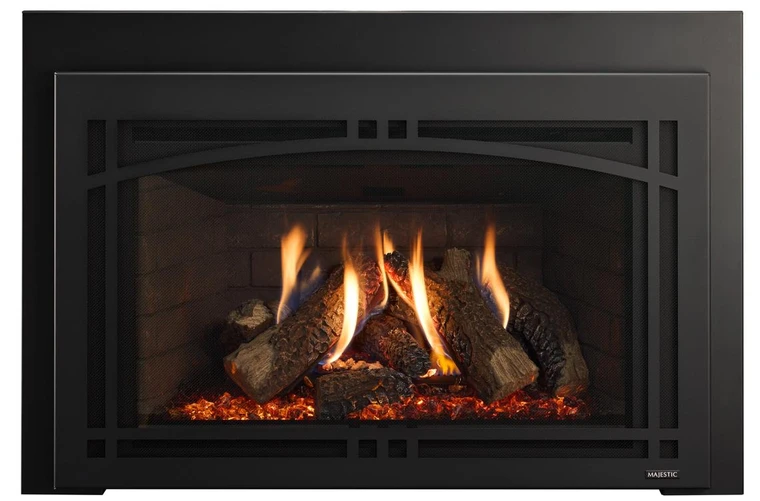 Majestic 30 Inch Ruby Platinum Direct Vent Gas Fireplace Insert