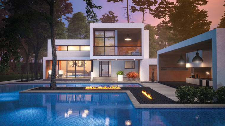 Regency Fireplace Products Plateau PTO50 Contemporary Outdoor Series 