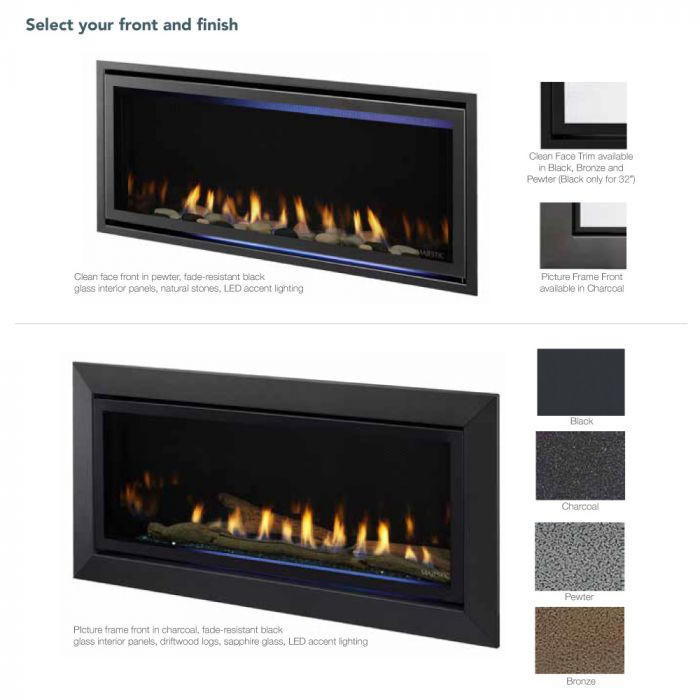 Majestic JADE42IN-B Jade 42-Inch Direct Vent Gas Fireplace