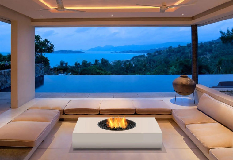 エコスマートファイヤー Martini 50 バーナー無しFire Tables EcoSmart Martini 50 Fire Pit Table - Fireplace Surplus