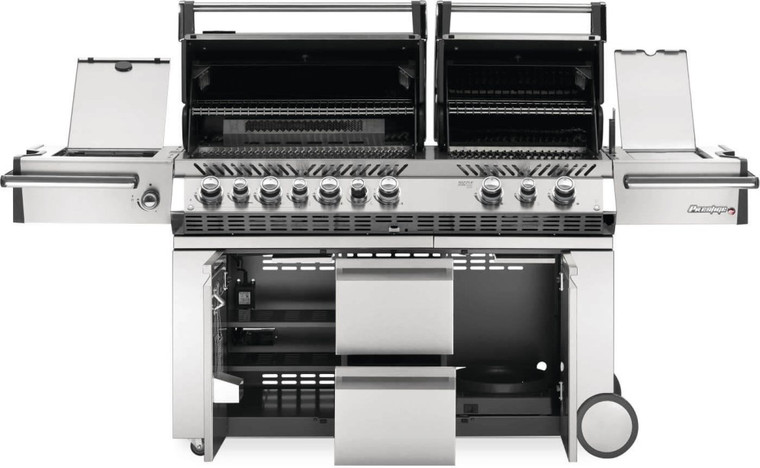 Napoleon Prestige PRO 825 Grill with Power Side Burner and Infrared Rear & Bottom Burners - Stainless Steel Napoleon Prestige PRO 825 Grill with Power Side Burner and Infrared Rear & Bottom Burners - Stainless Steel