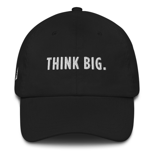 Think Big Dad Hat front view.
