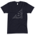 BMark Unisex Tee with front view, laying flat.