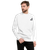 B Mark Unisex Sweatshirt front view, on a medium model.